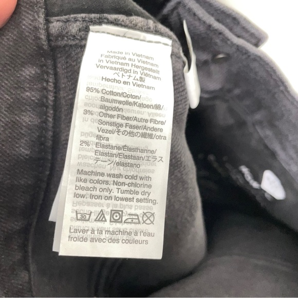 MADEWELL 10" High Rise Skinny Jeans Starkey Black Gray {RR47} - Picture 5 of 6